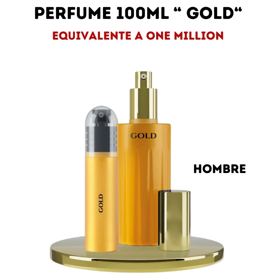 Perfume Hombre 100ml "GOLD" - Equivalente a One Million