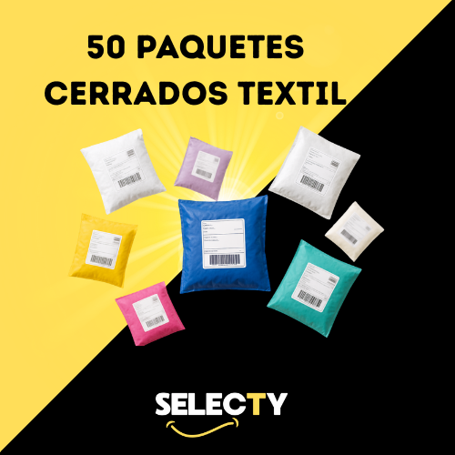50 Paquetes Cerrados Textil