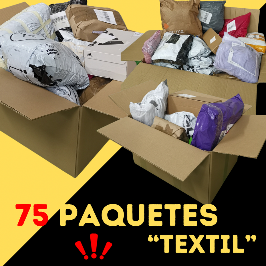 75 Paquetes Sorpresa Textil ( 50 LIVE / 25 CASA )