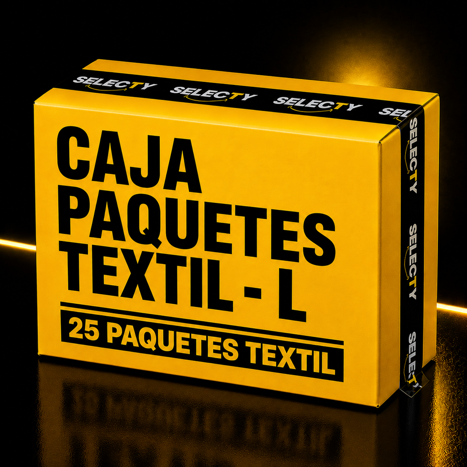 Caja Paquetes Textil L - 25 Paquetes